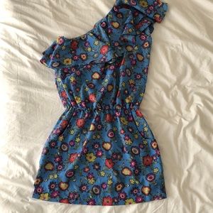 Single shoulder mini dress